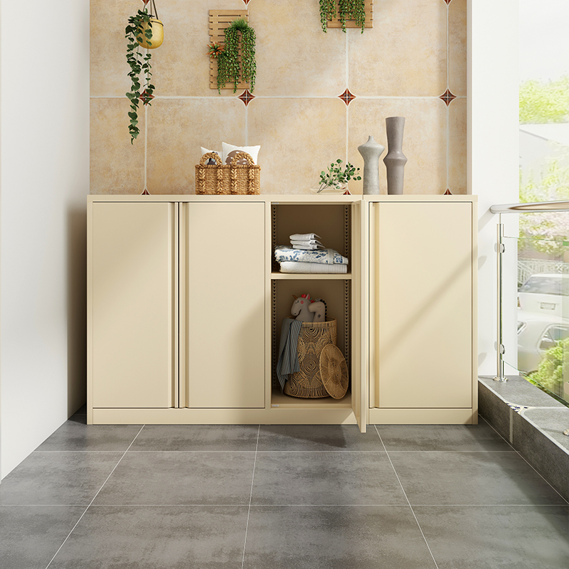 阳台储物柜防水防晒收纳铁皮衣柜