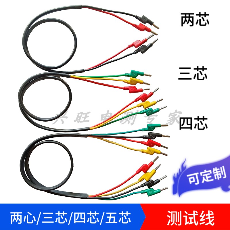二芯护套4mm香蕉插头电力测试