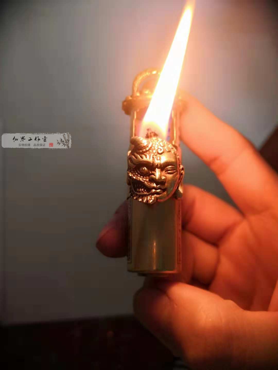 手工制作雕刻纯铜佳品煤油打火机