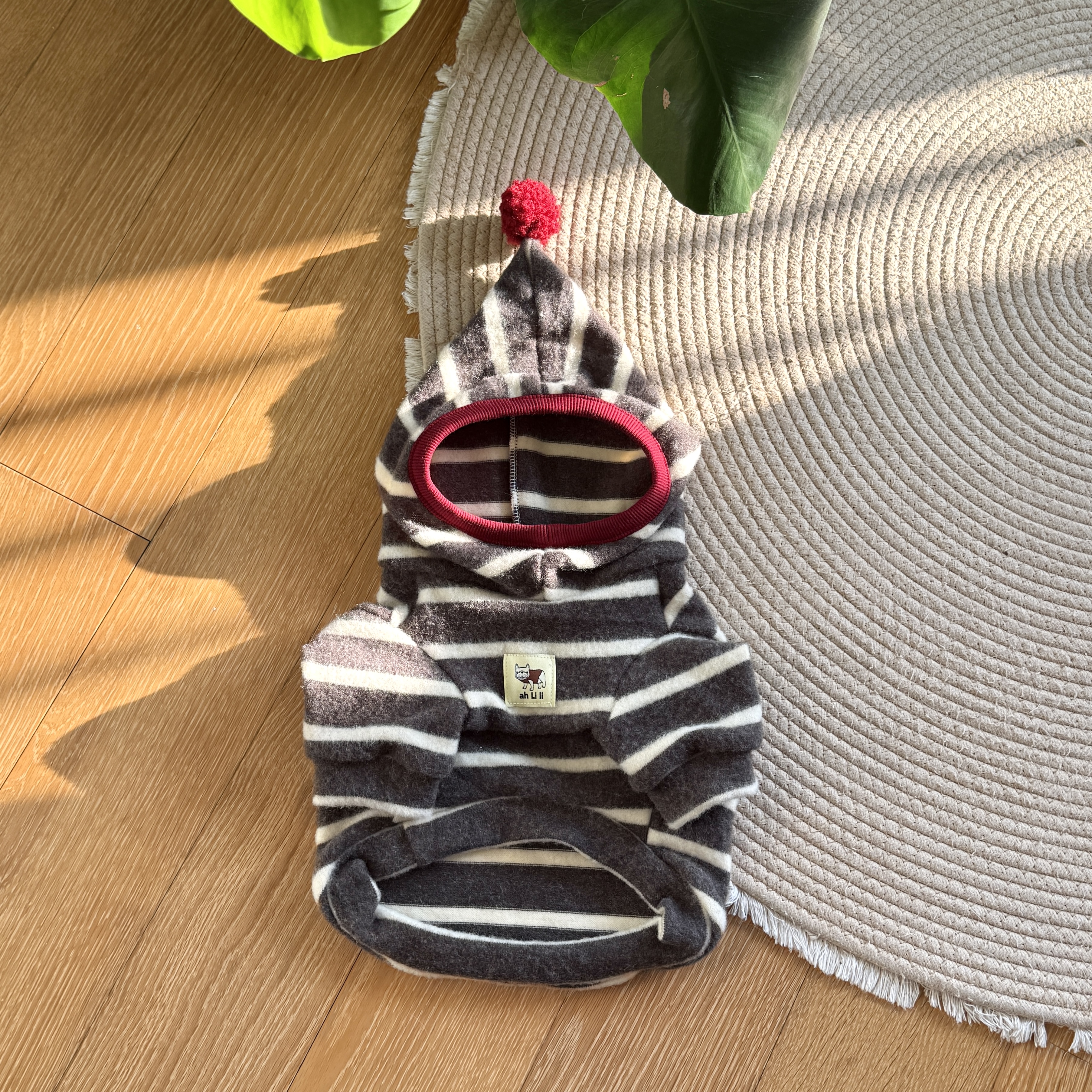 法斗啊梨梨定制秋冬绒感针织毛衣打底弹力保暖巴哥狗宠物柔软厚