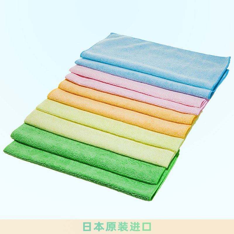 LEC日本丽固超细纤维抹布10片装家具地板厨房卫生间厕所清洁现货