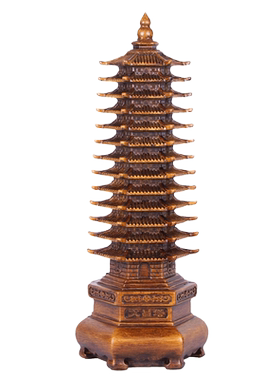 树脂十三层文昌塔书房书桌摆件
