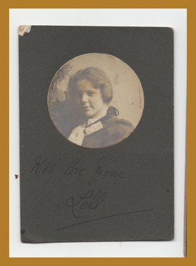 1880-1900年 女孩  蛋白银盐相片 6.5X9CM 欧洲古董照片