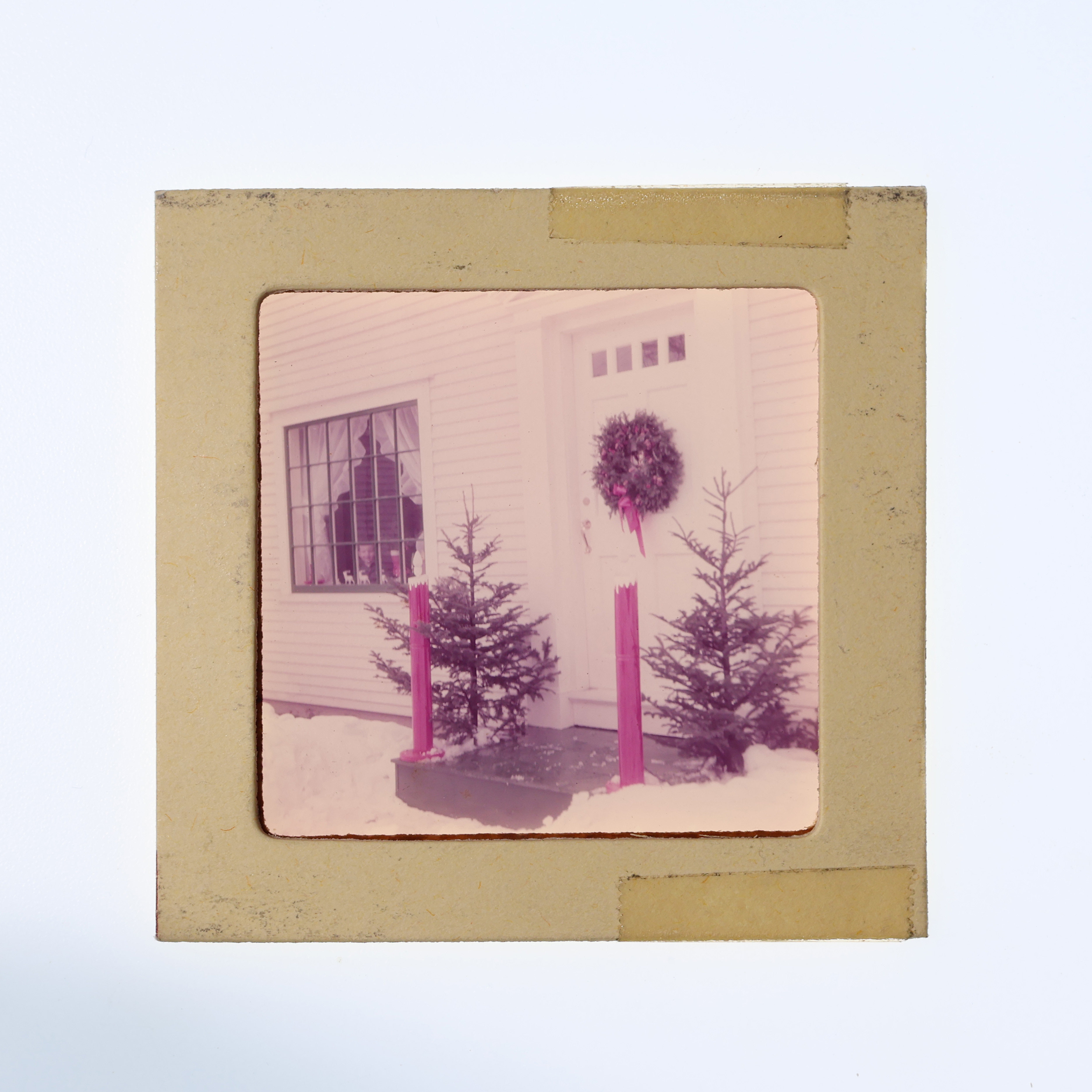 1950s 稀少 120胶卷 中画幅幻灯片 7X7 新英格兰家庭