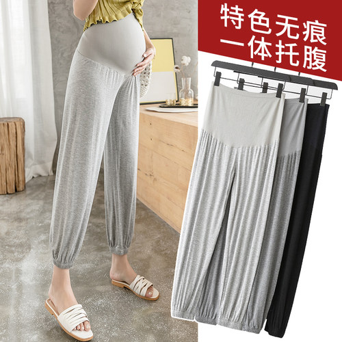 孕妇裤子春夏薄款外穿家居睡裤
