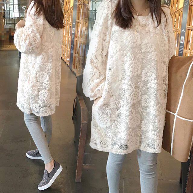 maternity dress Spring Lace Long sleeve jacket 2020 fashion Mid length version Easy Base coat pregnant woman Dressin the Maternity/Maternal supplies/Nutrition , Maternity , Dress  category - from Buy2taobao.com to provide professional Taobao agent buy service