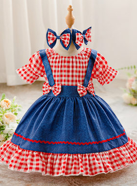 夏季女童桃乐丝cos服装慕尼黑服
