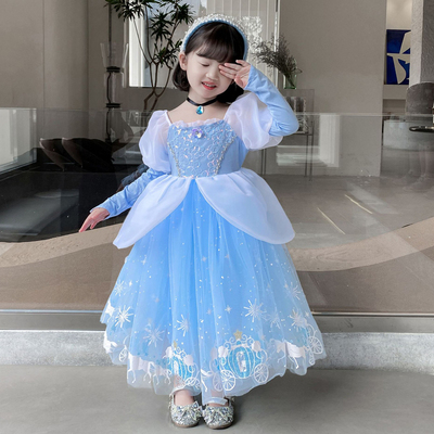 灰姑娘公主裙女童高端精品裙