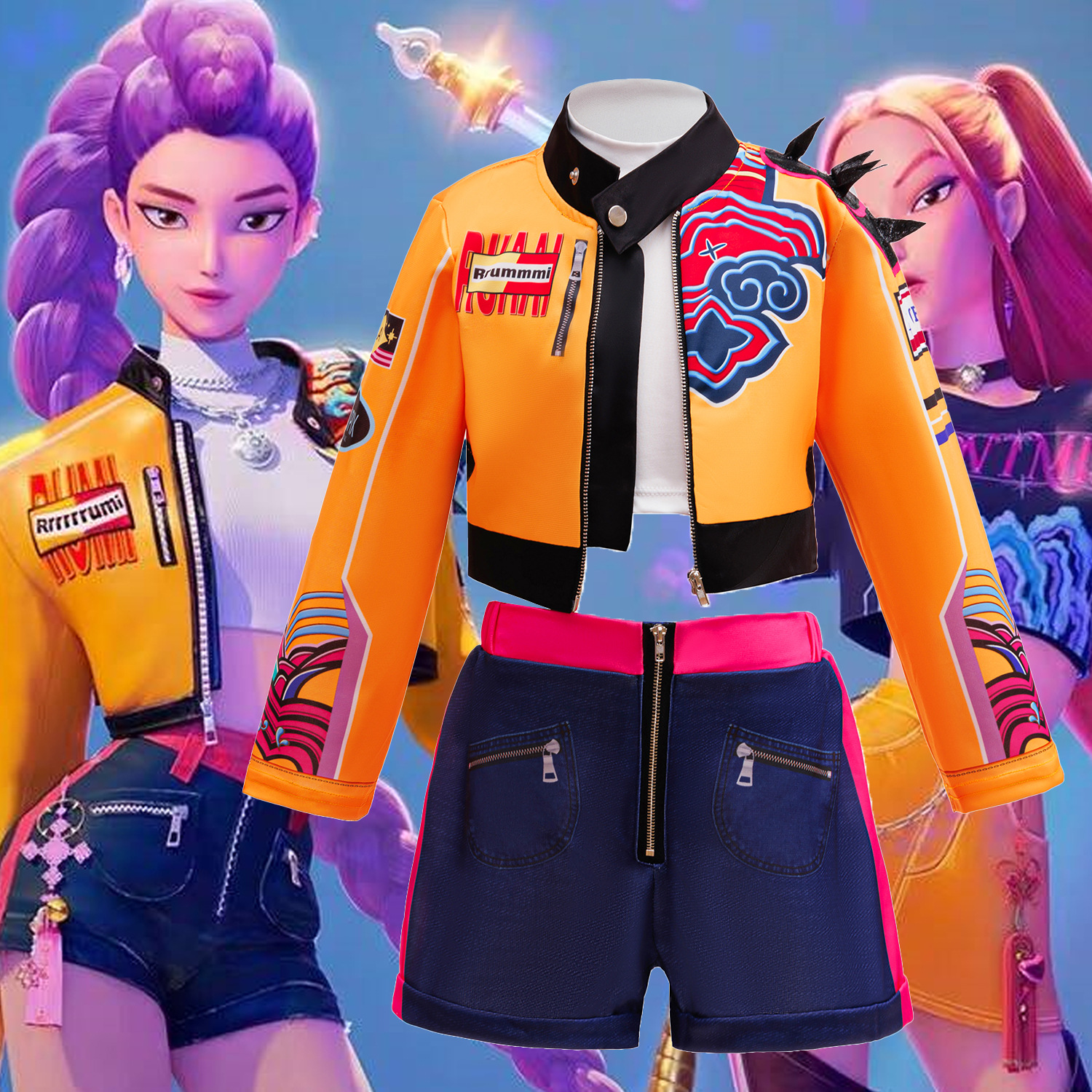 韩流女童POP猎魔女团鲁米扮演服