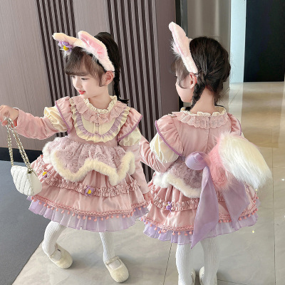 女童生日洛丽塔贝儿裙子公主秋冬
