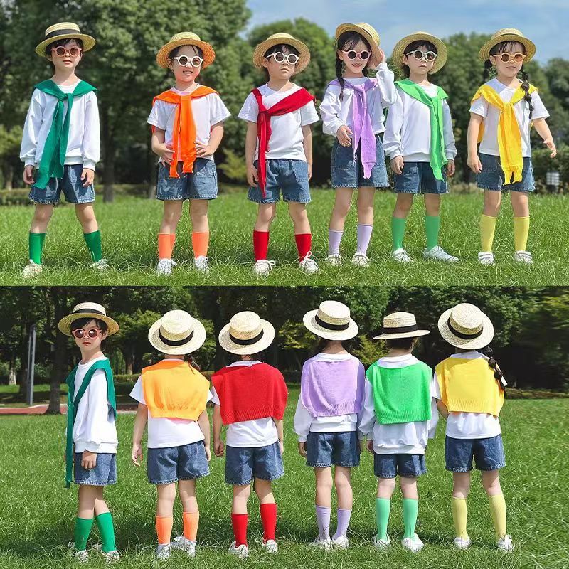 六一儿童啦啦操表演服啦啦队演出服幼儿园小学生运动会开幕式服装
