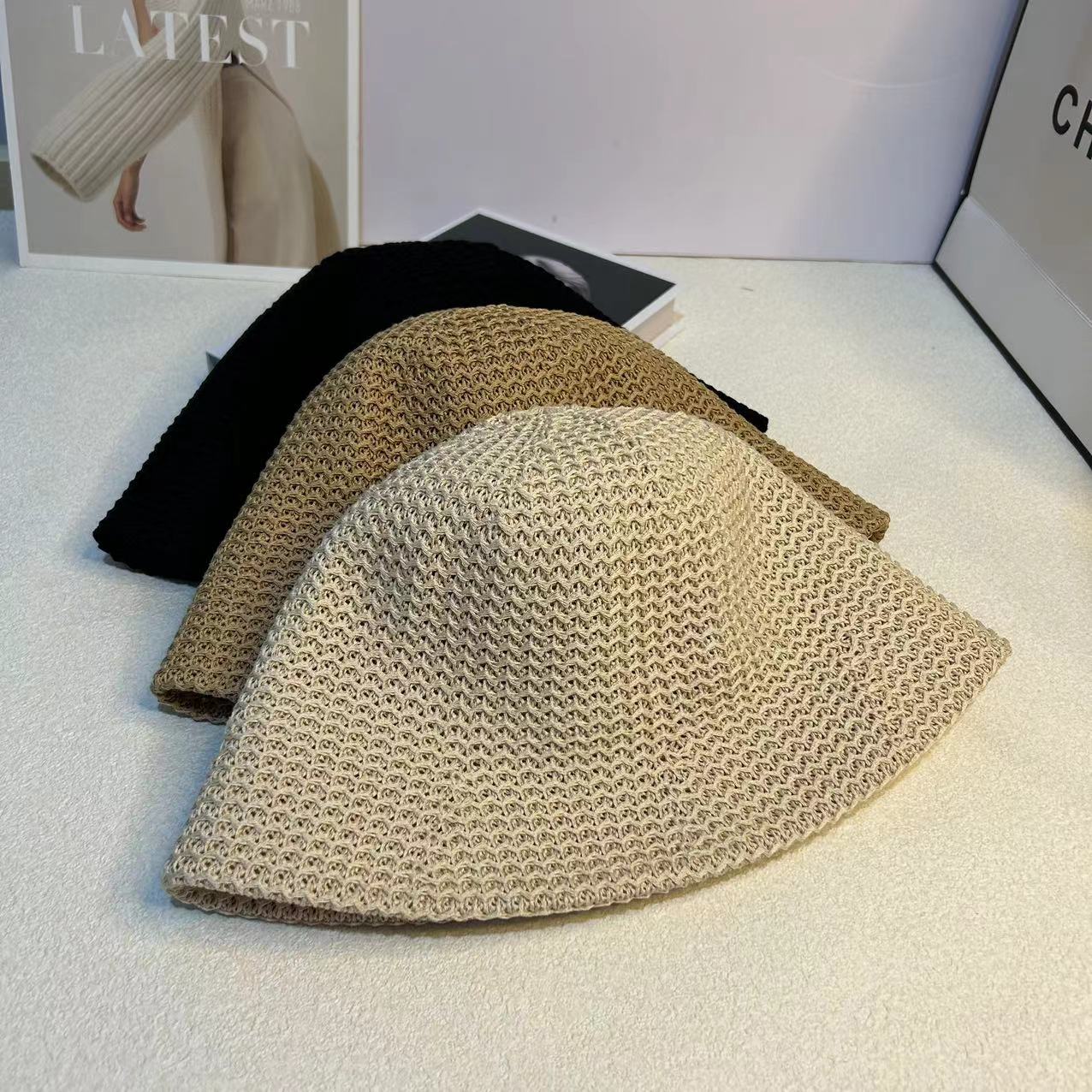 渔夫帽逛街休闲女春夏纯色盆帽