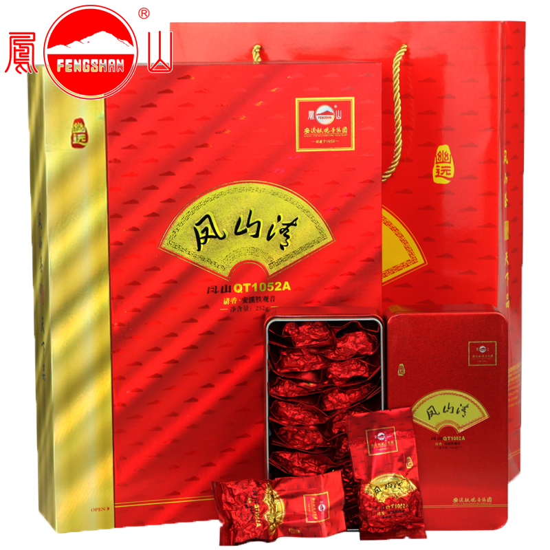 凤山安溪铁观音清香型正味兰花香 QT1052A礼盒装252g 凤山清茶叶