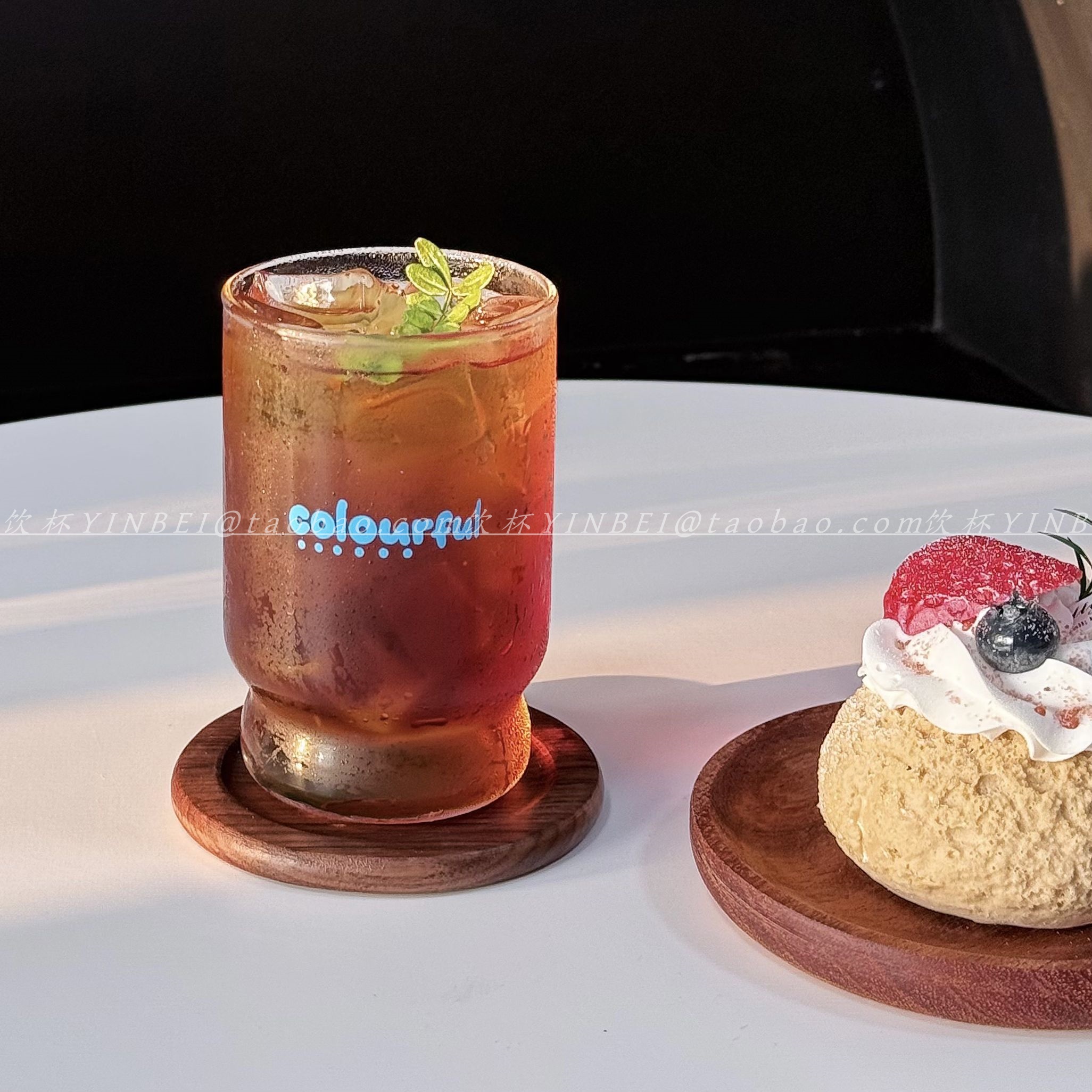 简约创意胖嘟嘟带字母玻璃杯耐热