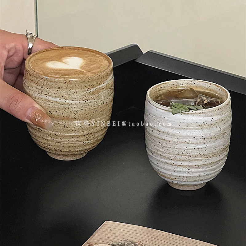 复古粗陶意式浓缩咖啡杯套装
