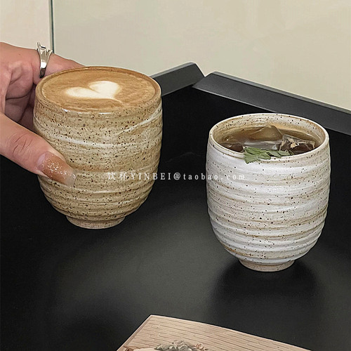 复古粗陶意式浓缩咖啡杯套装