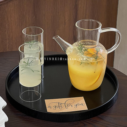 新中式玻璃水果茶壶套装