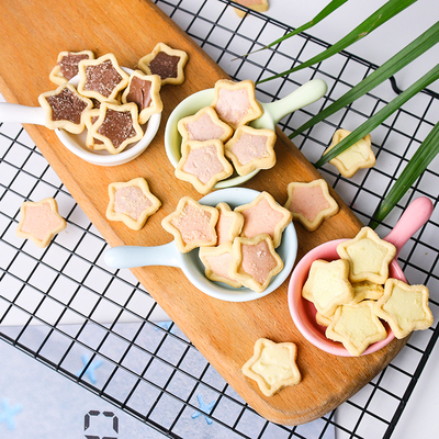 烘焙装饰夹心饼干星星形状蛋糕