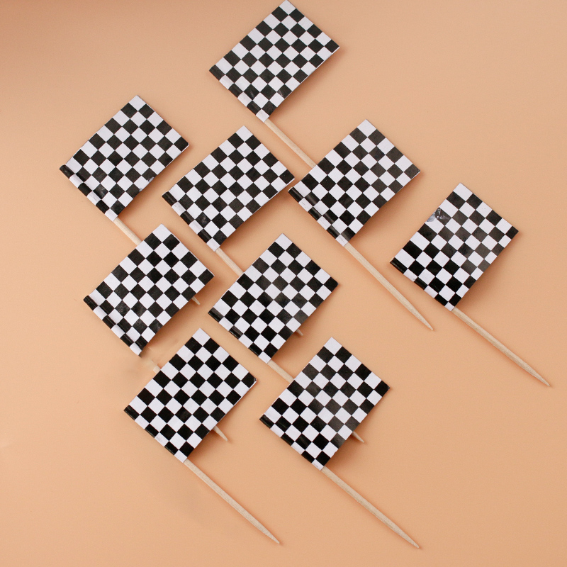 赛车插卡情景烘焙蛋糕装饰