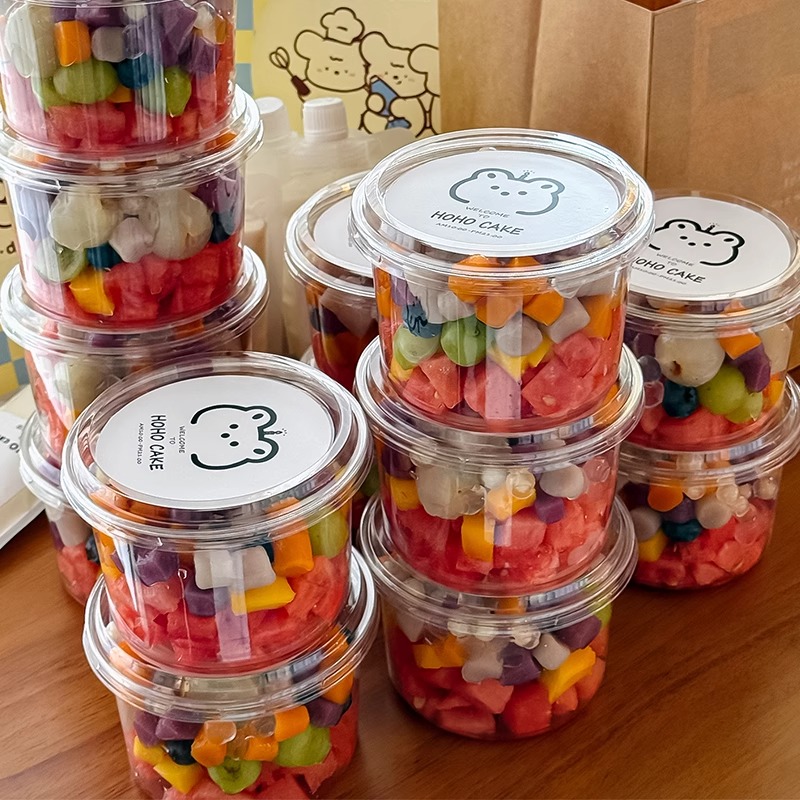 夏日芋圆水果捞冷萃酸奶碗公司团建下午茶椰奶水果奶冻水果捞碗w