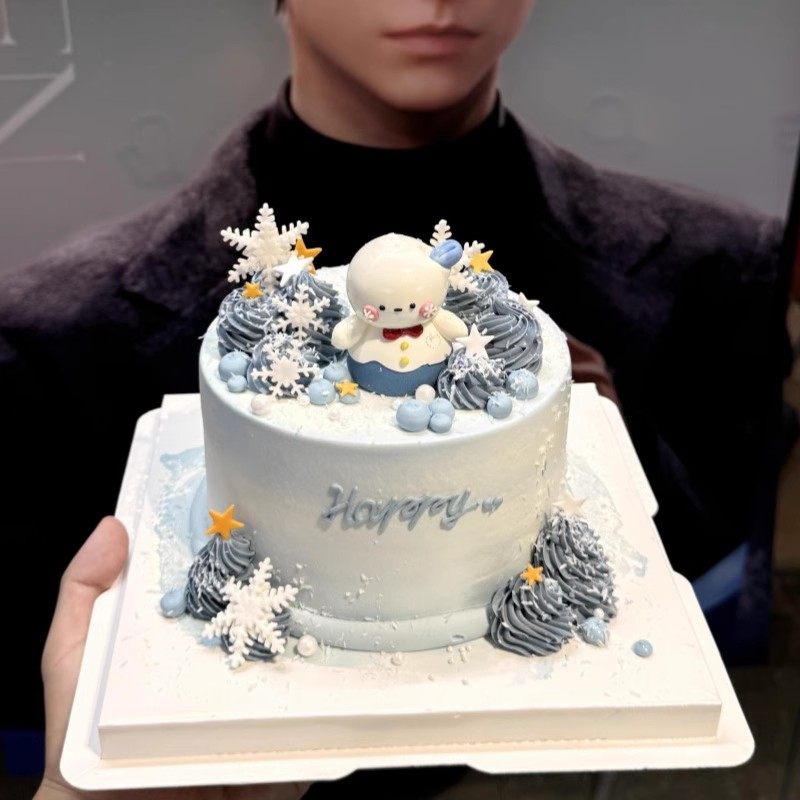 恋与深空黎深生日蛋糕装饰摆件二次元小雪人雪花烘焙甜品装扮插件,节庆用品/礼品,节日装扮用品,淘宝优惠券,粉丝福利购,淘宝优惠卷