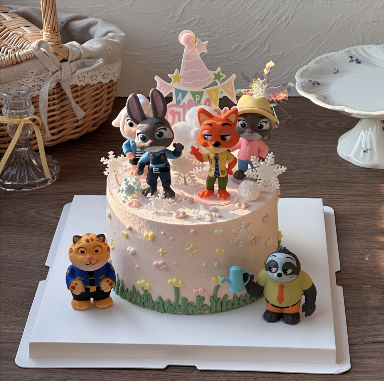 卡通儿童疯狂动物城生日蛋糕装饰摆件兔警长朱迪尼克手办公仔玩具,节庆用品/礼品,节日装扮用品,淘宝优惠券,粉丝福利购,淘宝优惠卷