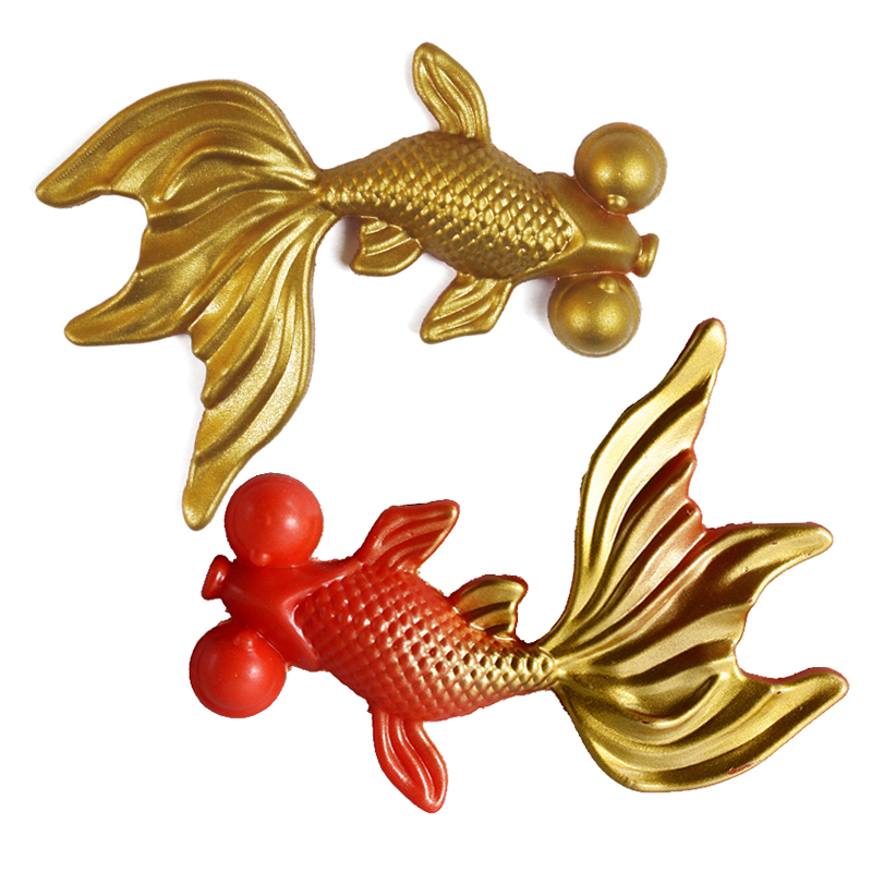 锦鲤蛋糕装饰摆件插件祝寿烘焙