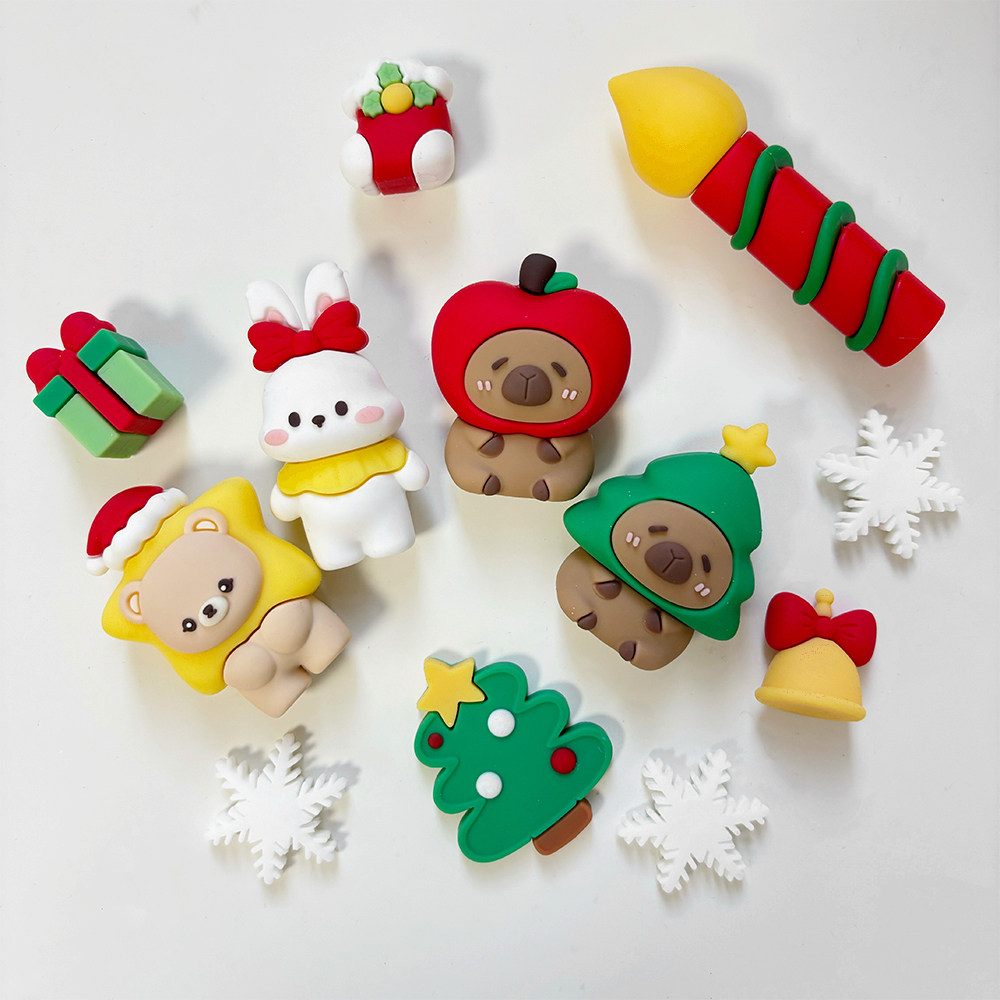 网红2025圣诞节蛋糕装饰软胶树豚苹果豚圣诞星星熊礼物盒节日装扮,节庆用品/礼品,节日装扮用品,淘宝优惠券,粉丝福利购,淘宝优惠卷