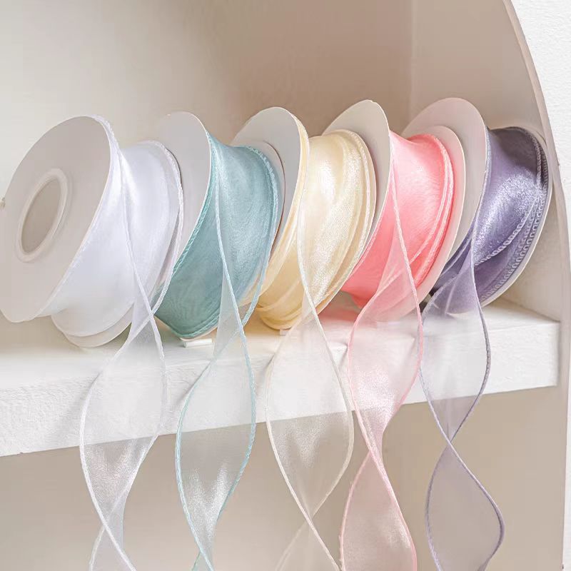 鱼尾纱丝带蛋糕装饰鲜花包装