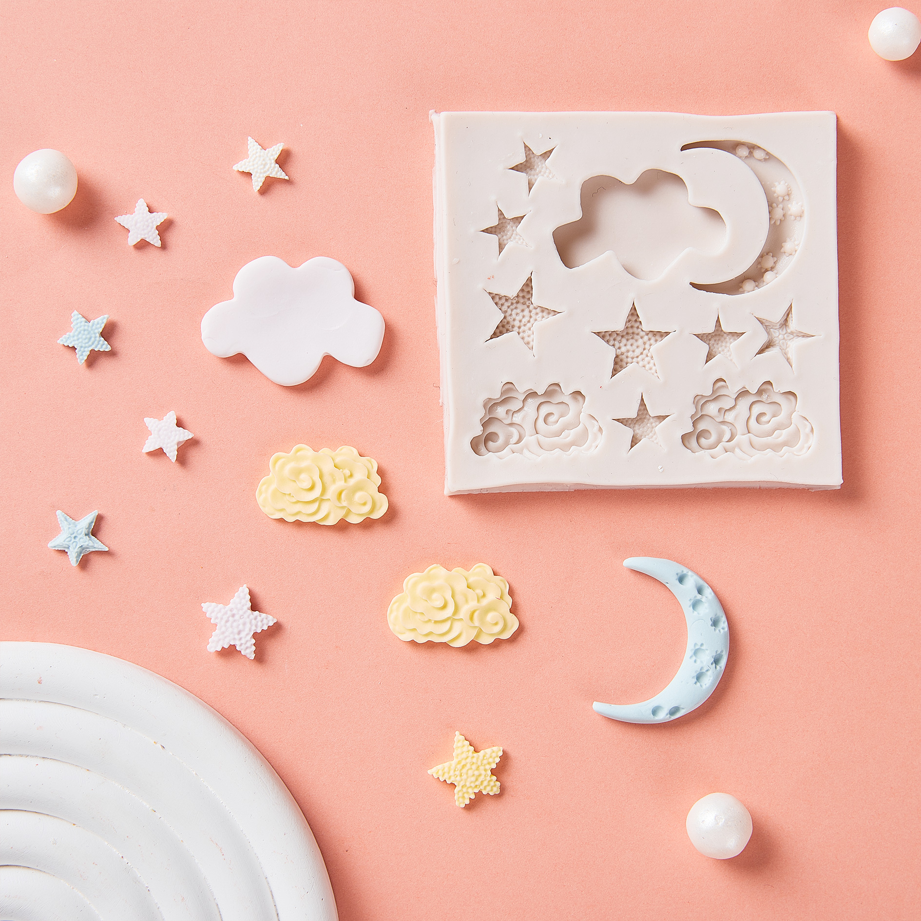 星星翻糖硅胶模具生日蛋糕