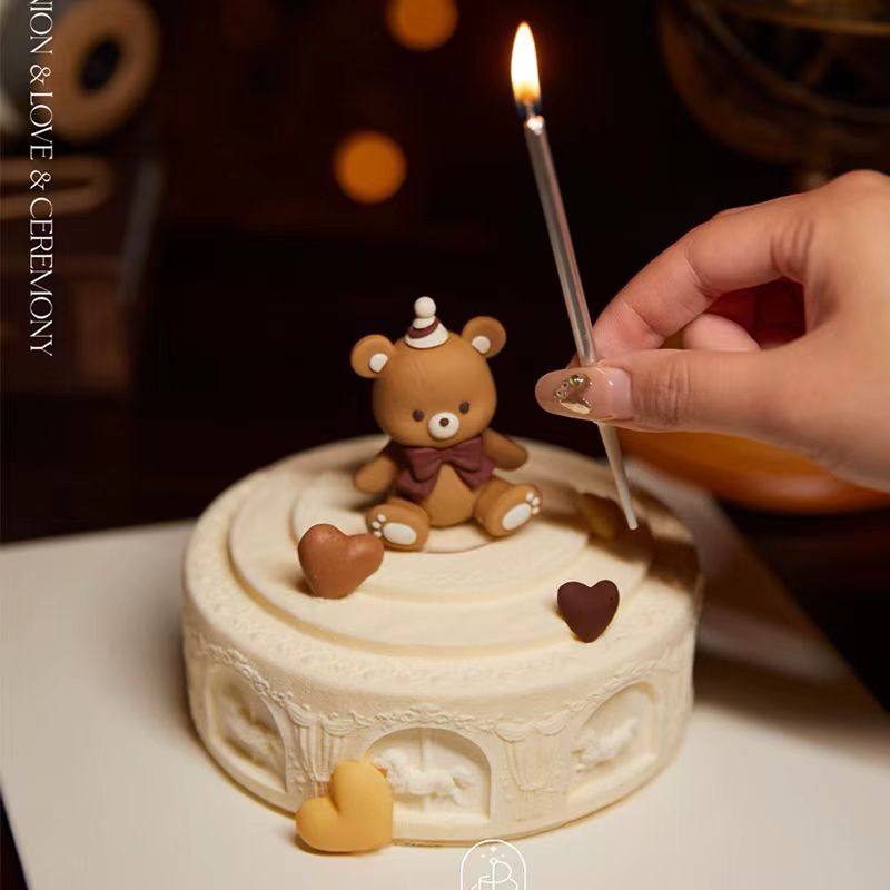 网红三与叁山小熊蝴蝶结小熊摆件大小毛毡横幅配件蛋糕装饰插件,节庆用品/礼品,节日装扮用品,淘宝优惠券,粉丝福利购,淘宝优惠卷