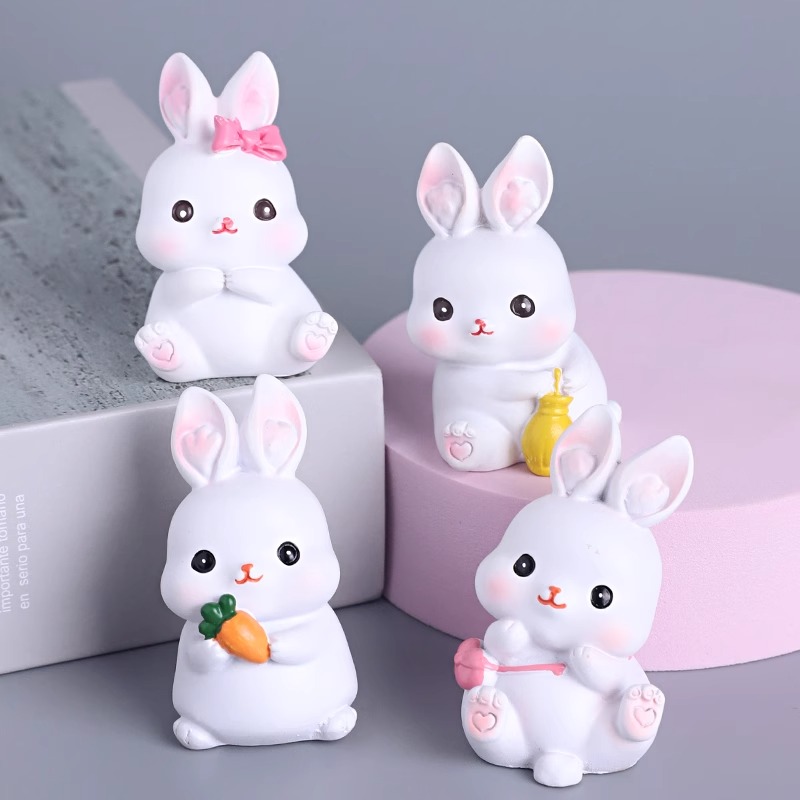 中秋节蛋糕装饰可爱小兔子