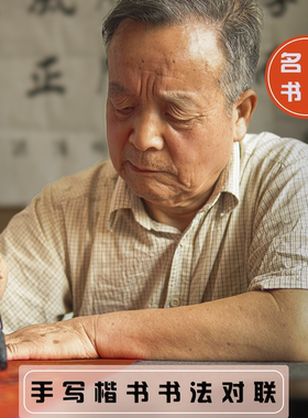 手写楷书对联春联2025新款蛇年书法春节大门过年乔迁新房福字门贴