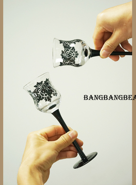 日单复古MINI玻璃杯洋酒鸡尾酒蕾丝酒杯