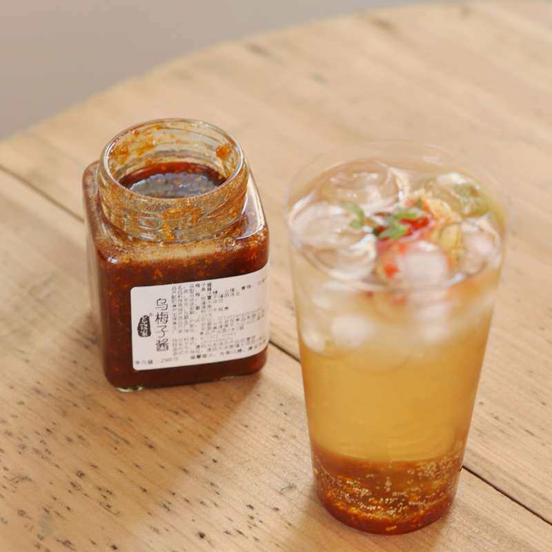 甜甜的乌梅子酱 无防腐 初恋的味道 桂花乌梅子酸甜水果酱 老饶家