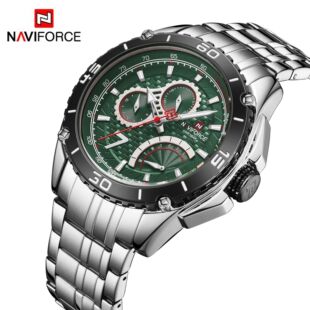 NAVIFORCE/领翔9183石英钢带表 六针日历男表 运动休闲手表