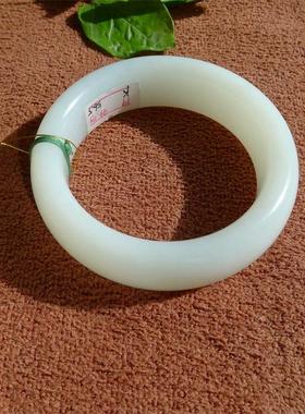 新疆和田玉且末老料羊脂白玉手镯