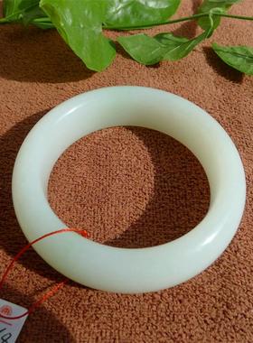 天然玉石于田老料羊脂白玉手镯