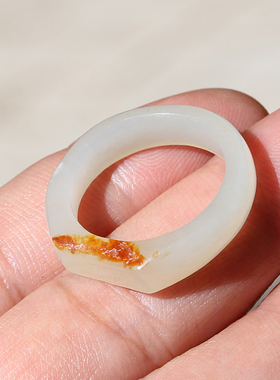 天然男女款指环新疆和田玉籽料