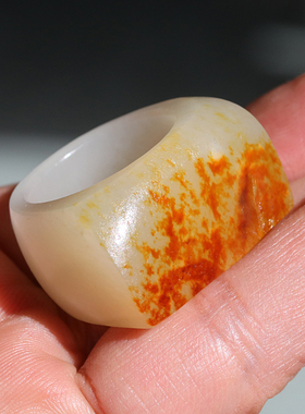 戒指玉石扳指和田玉籽料白玉