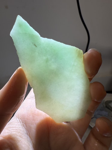 C1120果绿天然缅甸翡翠边角料保真保A假一罚三详情有尺寸
