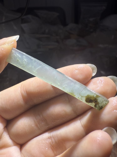 C2058冰种天然缅甸翡翠边角料保真保A假一罚三详情有尺寸