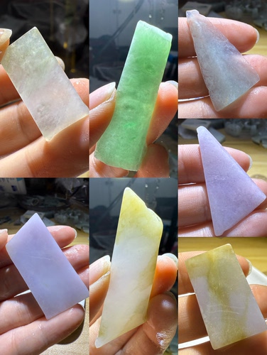 C1673-1680一图一个精品天然缅甸翡翠A货边角料保真保A假一罚三详