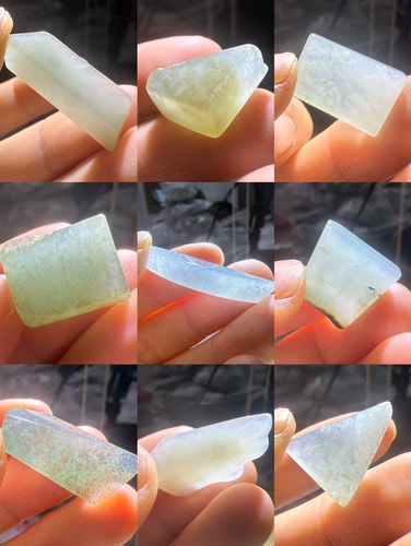 C261-270糯冰一图一个天然缅甸翡翠A货边角料保真保A假一罚三