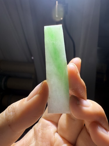 O1594带阳绿天然缅甸翡翠A货边角料保真保A假一罚三详情有