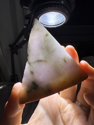 O1285春彩种水天然缅甸翡翠边角料保真保A假一罚三