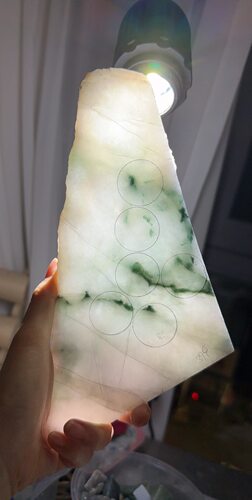 G28糯化飘花版料天然缅甸翡翠保真保A假一罚三厚10mm5