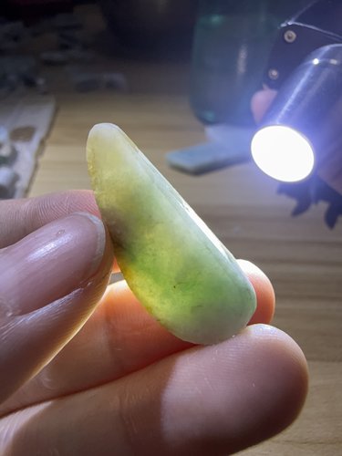 C227黄加绿随行天然缅甸翡翠边角料保真保A假一罚三详情有尺寸