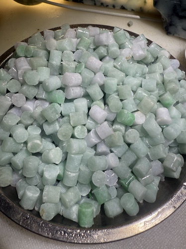 卡9+珠胚天然缅甸翡翠保真保A假一罚三详情有尺寸