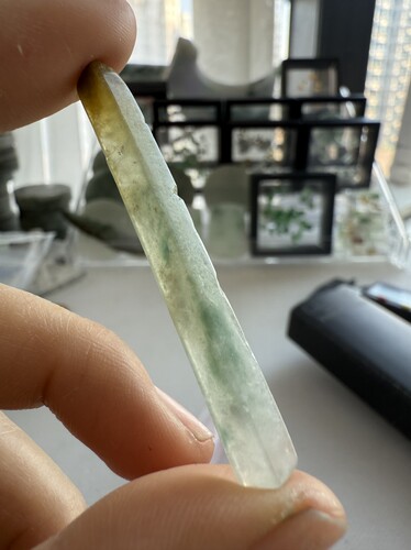 O314冰种长条天然缅甸翡翠保真保A假一罚三